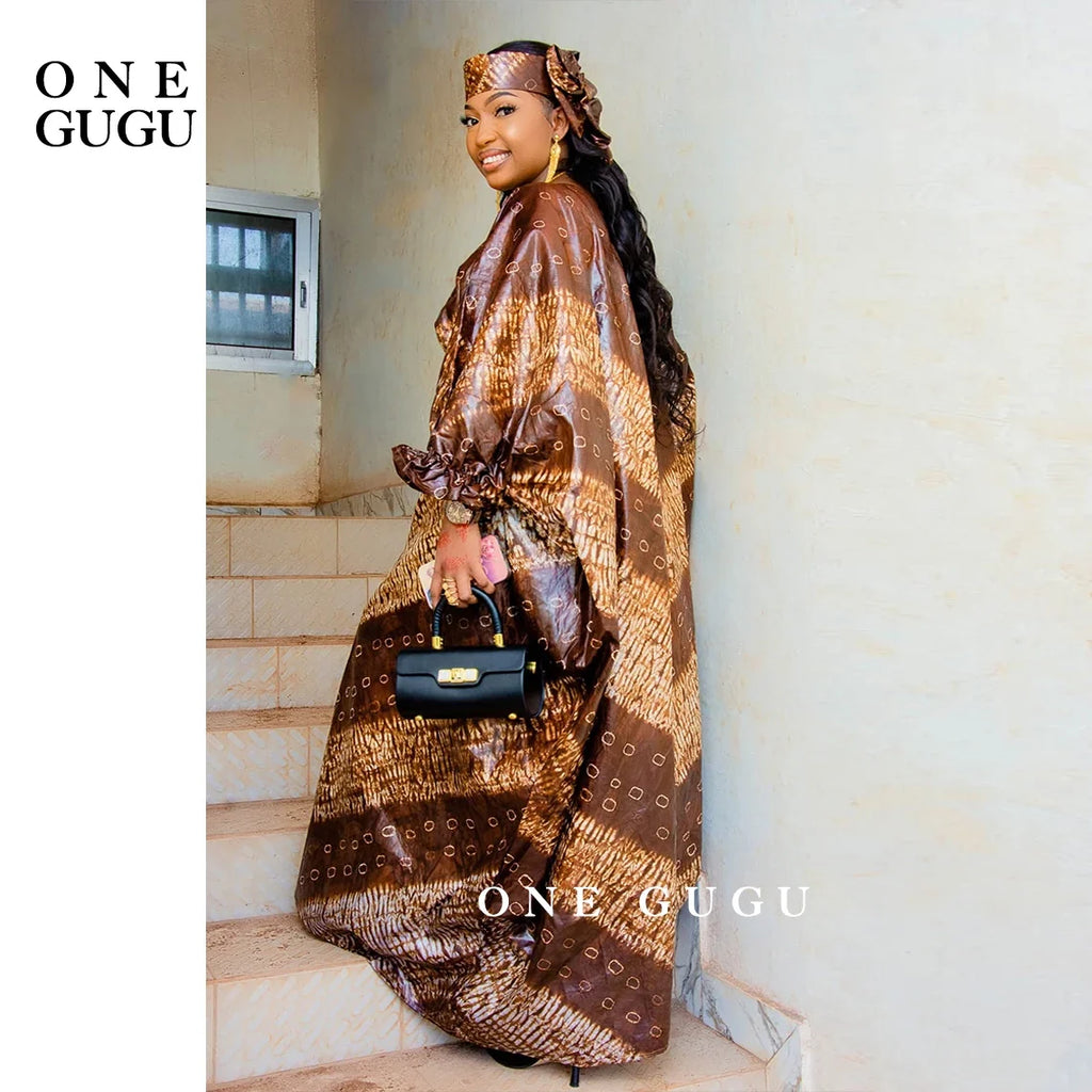 Perfumed First Quality African Dashiki Basin Dress Unique Cuff Design Nigerian Print Bazin RicheWedding Party Boubou Robe