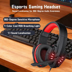 Gaming Headset with Mic Over-Ear Headphones Stereo