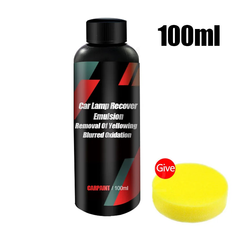 Car Headlight Restoration Kit Scratch Remover & Polishing Repair Liquid