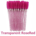 ANNAFRIS 50Pcs  Disposable Eyelash  Brush Soft Head Crystal Eyebrow Brush Lash Extension Brush  Mascara Wand Makeup Tool