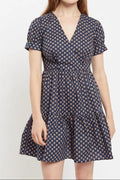 Louche Saara Jaipur Print Tiered Mini Dress