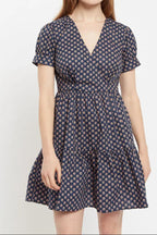 Louche Saara Jaipur Print Tiered Mini Dress