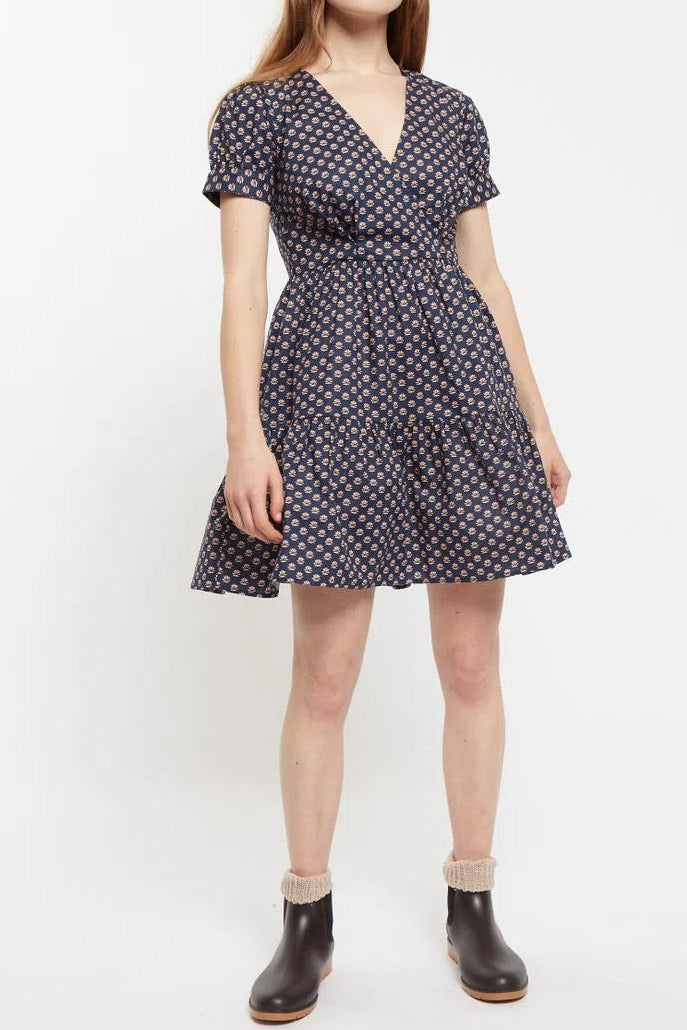 Louche Saara Jaipur Print Tiered Mini Dress