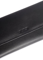 SADDLER CLAIRE Long Leather Trifold Purse - 18 Card Slots, Dual Zip Pockets, and Note Sections - RFID Protected