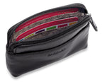 Compact Leather Zip-Top Purse "Pia" – Handmade by Saddler | RFID Protected & Gift Boxed | Multi-Functional Card, Coin & Key Holder