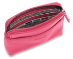 Compact Leather Zip-Top Purse "Pia" – Handmade by Saddler | RFID Protected & Gift Boxed | Multi-Functional Card, Coin & Key Holder
