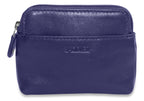 Compact Leather Zip-Top Purse "Pia" – Handmade by Saddler | RFID Protected & Gift Boxed | Multi-Functional Card, Coin & Key Holder
