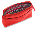Compact Leather Zip-Top Purse "Pia" – Handmade by Saddler | RFID Protected & Gift Boxed | Multi-Functional Card, Coin & Key Holder