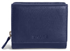 SADDLER CARLA Handmade Leather Compact Trifold Purse – RFID Protected | 5 Card Slots, ID Window & Zipped Coin Pocket | Gift Boxed