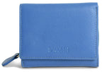 SADDLER CARLA Handmade Leather Compact Trifold Purse – RFID Protected | 5 Card Slots, ID Window & Zipped Coin Pocket | Gift Boxed