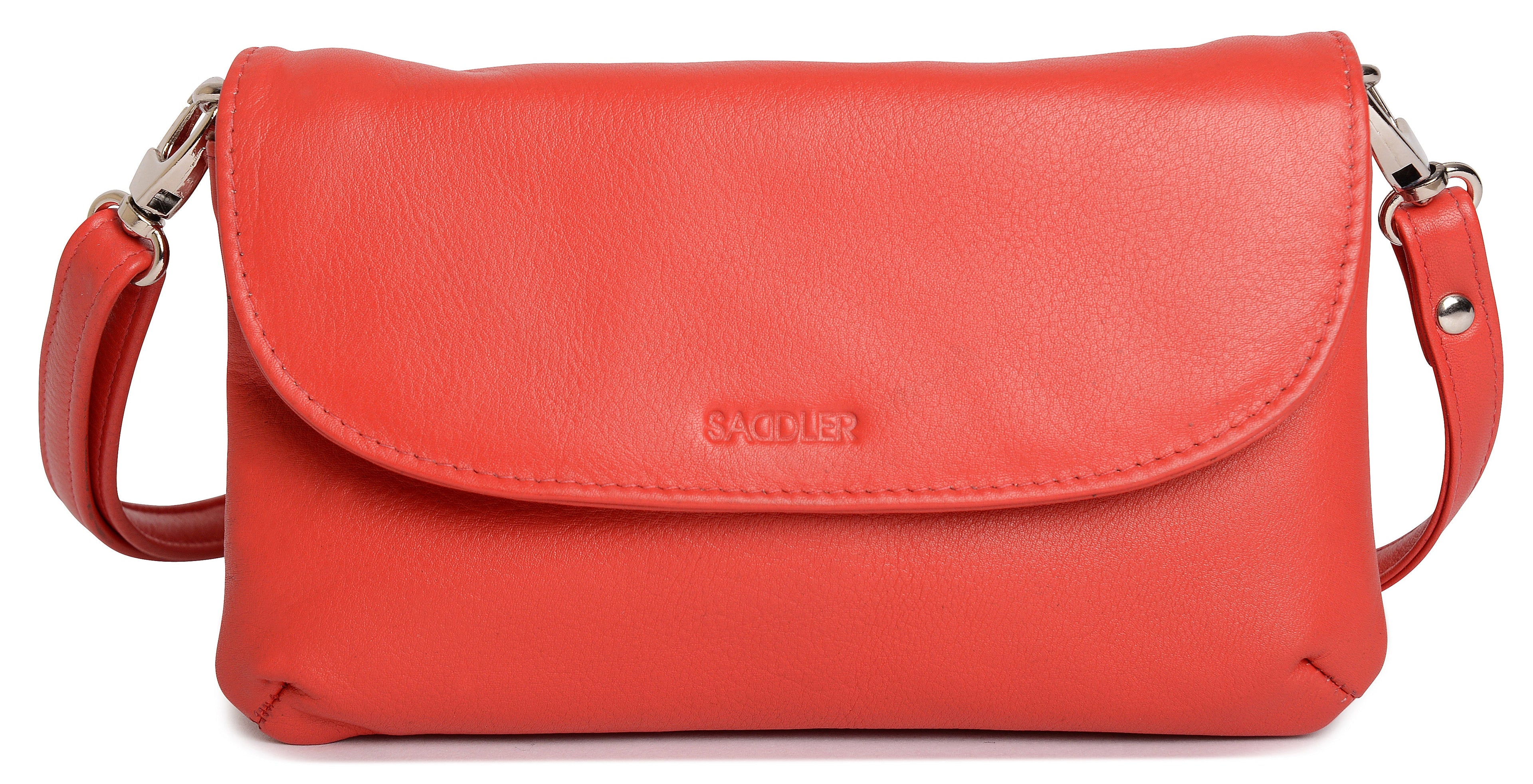 SADDLER Audrey Compact Leather Crossbody Bag & Clutch – Versatile & Stylish - Gift Boxed