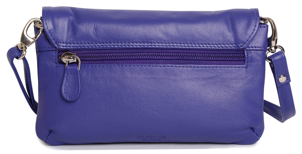 SADDLER Audrey Compact Leather Crossbody Bag & Clutch – Versatile & Stylish - Gift Boxed