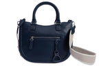 SADDLER "Chloe" Real Leather Twin-Handle Handbag with Crossbody Strap - Handmade, with Keepsake Pouch