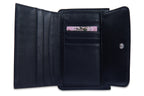 SADDLER "Marion" Bifold Real Leather Card Wallet with Zip Top Coin Purse (Gift Boxed)
