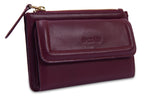 SADDLER "Marion" Bifold Real Leather Card Wallet with Zip Top Coin Purse (Gift Boxed)