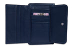 SADDLER "Marion" Bifold Real Leather Card Wallet with Zip Top Coin Purse (Gift Boxed)