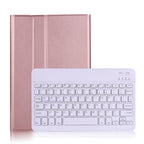 A860 For Samsung Galaxy Tab S6 10.5 inch T860 / T865 Detachable Bluetooth Keyboard Tablet Case with Pen Holder Elastic Strap, Black, Gold, Rose Gold