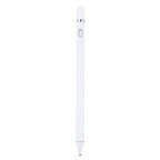 Universal Rechargeable Stylus Pen with 2.3mm Metal Nib for iPhone, iPad, Samsung & Tablets (White)
