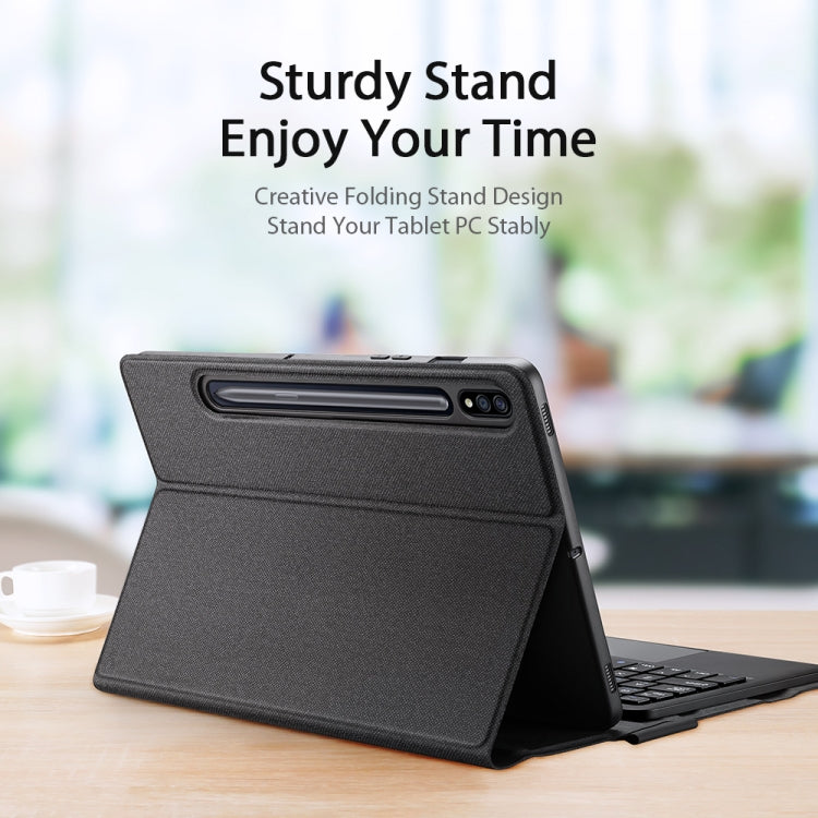 DUX DUCIS Detachable Bluetooth Keyboard Ultrathin Flip Leather Tablet Case for Samsung Galaxy Tab S8 (X700/X706) / S7 (T870/T875/T876B) , For Samsung Galaxy Tab S8 / S7