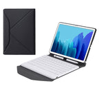 B500 Diamond Texture Triangle Back Holder Splittable Bluetooth Keyboard Leather Tablet Case for Samsung Galaxy Tab A7 10.4 2020(Black+Black), B500