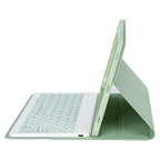 For iPad 11 2025 / 10th Gen 10.9 2022 YA10B Lambskin Texture Bluetooth Keyboard Leather Tablet Case with Pen Slot, YA10B