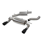 Scorpion Audi TT MK3 2.0 TFSi Quattro (14-18) Resonated cat-back system with electronic valves – Daytona Black Ceramic Tips – SAU085C