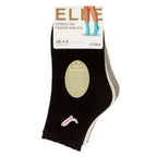 3 Pack Ladies Ribbed Anklet Socks with Frill Welt - Soft Stylish Everyday Fit