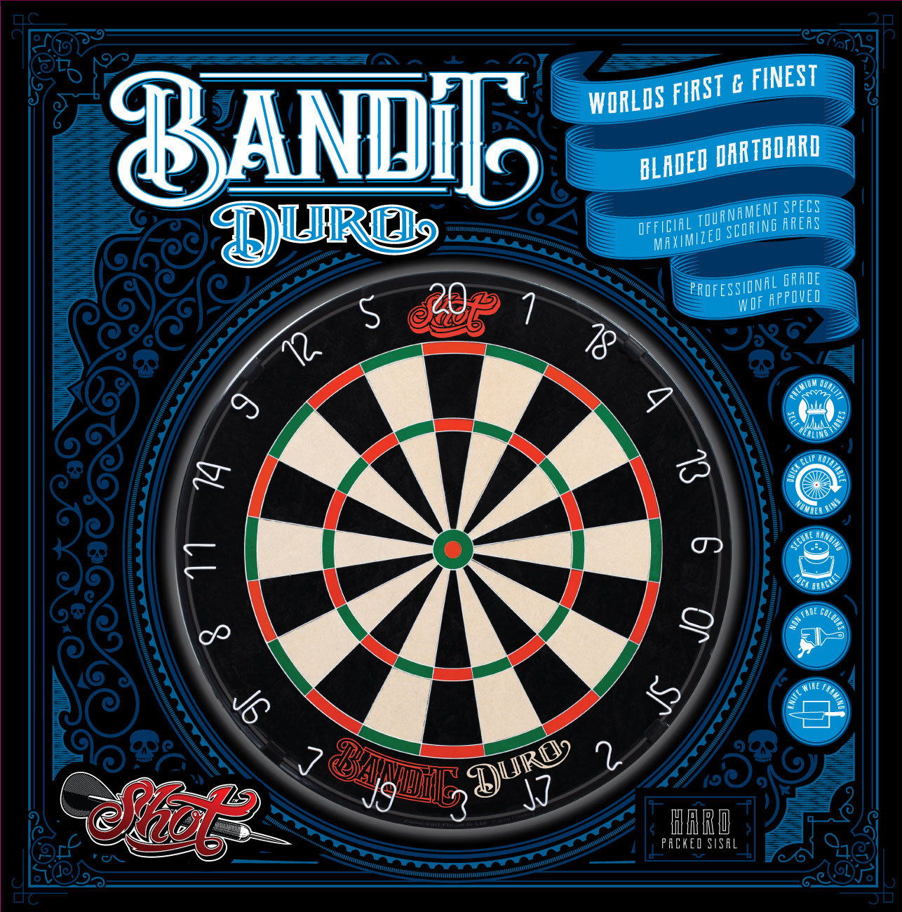 Shot Bandit Duro Dartboard