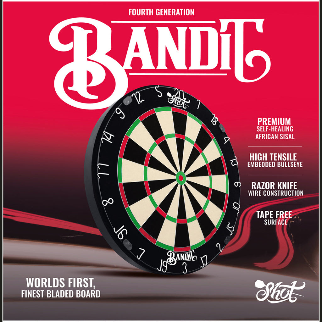Shot Bandit Professional Dartboard 4th GEN