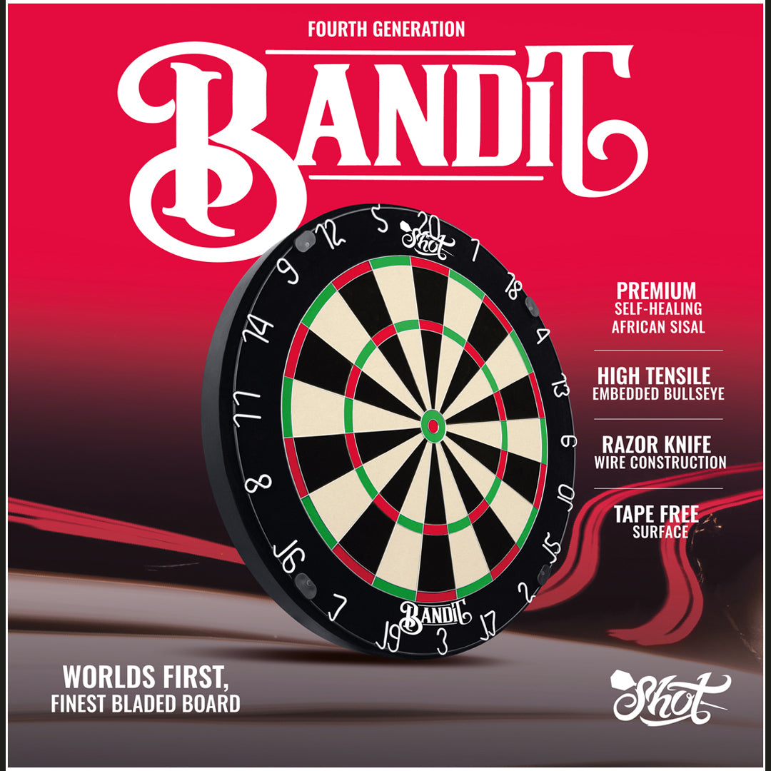 Shot Bandit Professional Dartboard 4th GEN