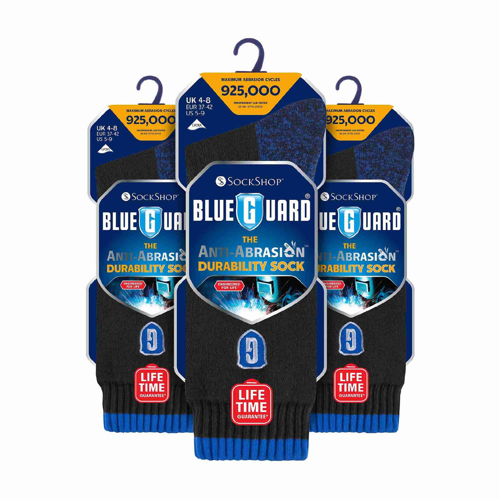 3 Pack Mens Ultra Durable Work Socks: Heavy Duty for Steel Toe Boots