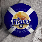 Scotland Rugby Union Flower  - Legend Collection - Circle Cushion 14"