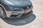 Maxton Design - FRONT SPLITTER V4 SEAT LEON CUPRA/ FR MK3 FACELIFT (2017-2020)