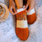 1 Pair Ladies Sherpa Lined Slipper Socks - Warm Fluffy Cosy Indoor Comfort