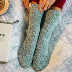 2 Pack Ladies Two Tone Cosy Bed and Home Socks - Warm Soft Relaxing Comfort