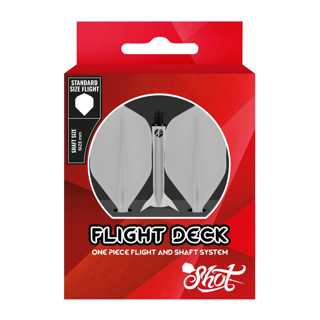 Shot Flight Deck-One Piece Dart Flight and Shaft System