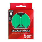 Shot Flight Deck-One Piece Dart Flight and Shaft System