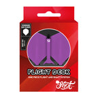 Shot Flight Deck-One Piece Dart Flight and Shaft System