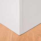 HOMCOM Wooden Kids Toy Box Children Storage Chest Organiser Book Slot Safety Hinge Playroom Furniture White