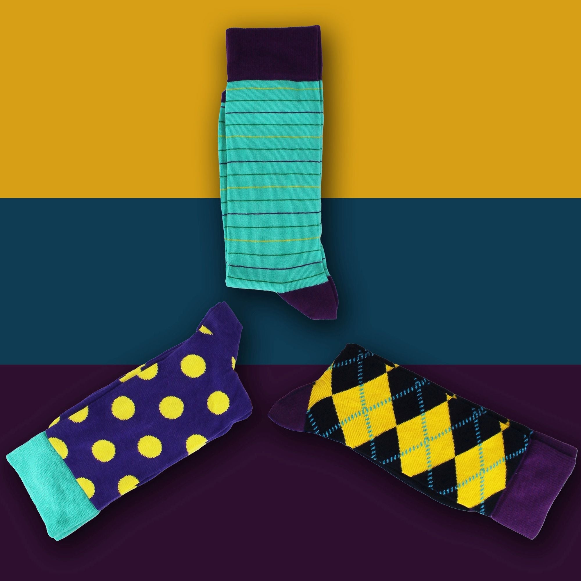 3 Pack of Novelty Dress Mens Socks