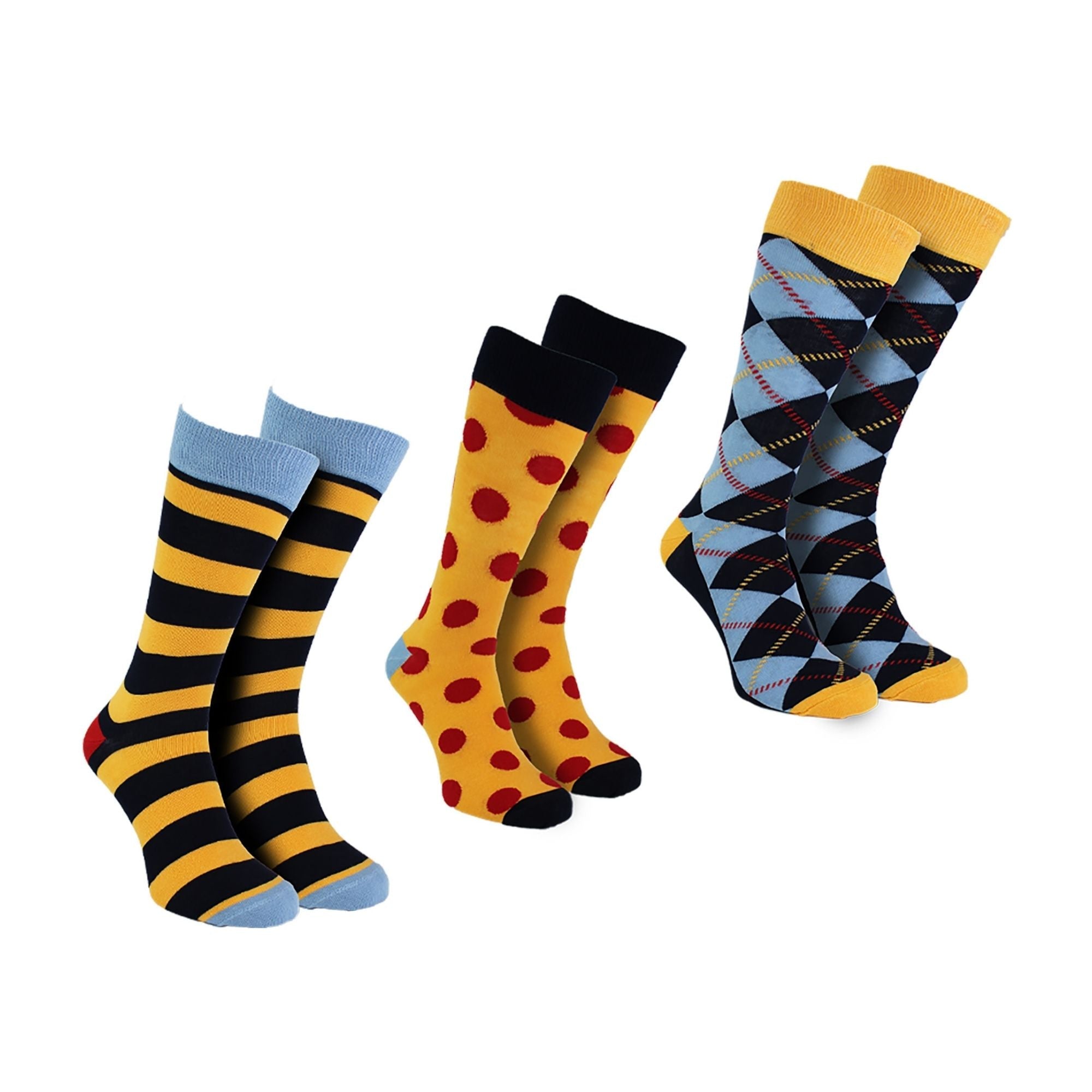 3 Pack of Novelty Dress Mens Socks