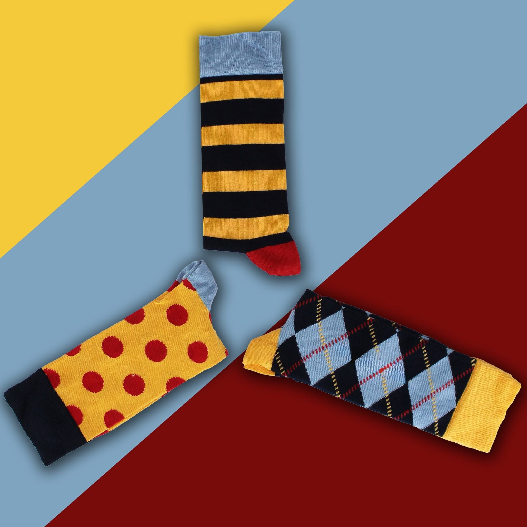 3 Pack of Novelty Dress Mens Socks