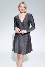 Sidney Sparkle Fit & Flare Mini Dress - Multi