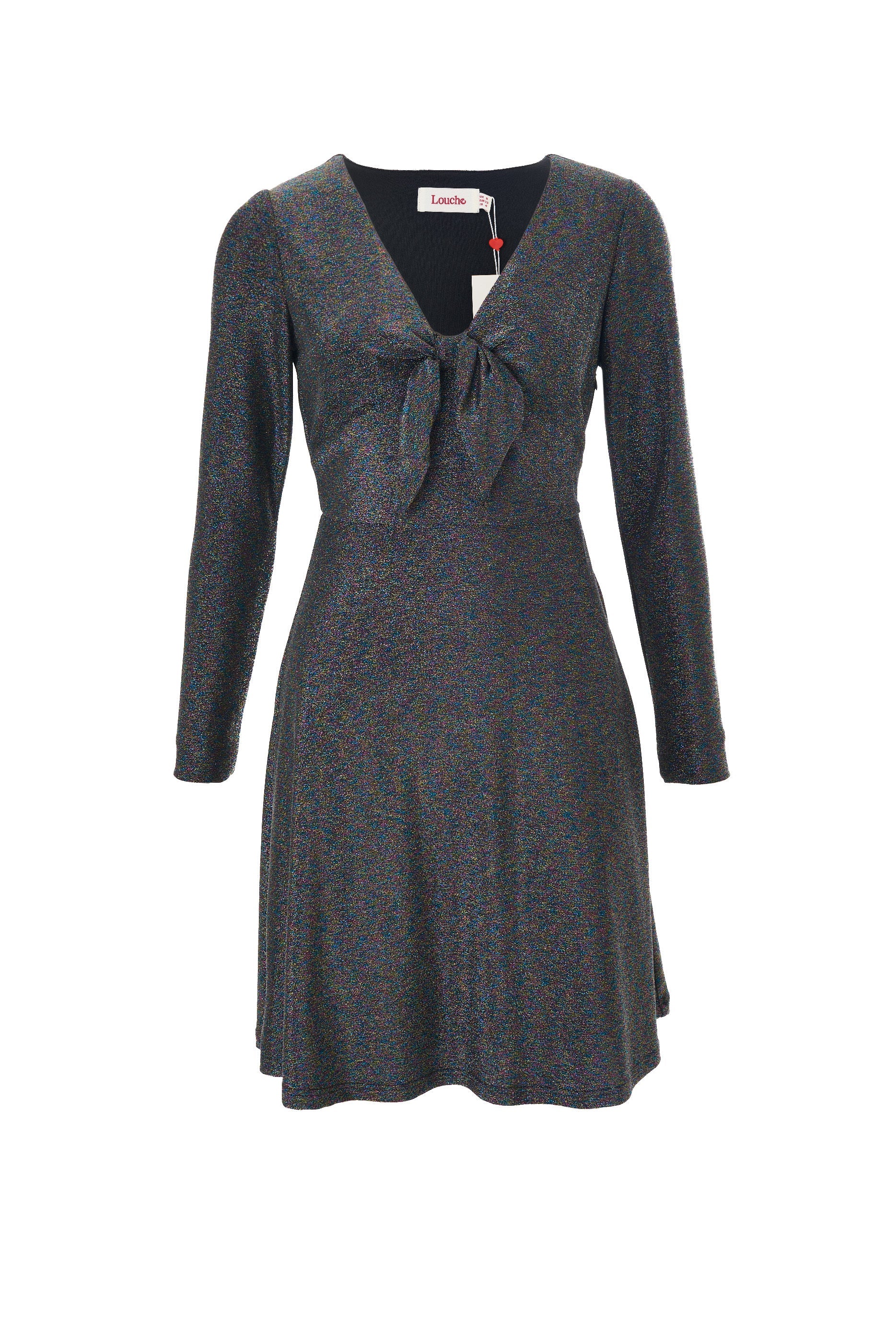 Sidney Sparkle Fit & Flare Mini Dress - Multi