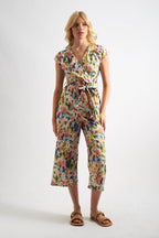 Sidra Summer Dream Print Crop Jumpsuit