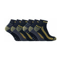 6 Pack Mens Cotton Anti Sweat Low Cut Work Socks for Steel Toe Boots