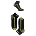6 Pack Mens Cotton Anti Sweat Low Cut Work Socks for Steel Toe Boots