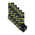 Mens 15 Pairs Multipack Ankle Trainer Socks: Low-Cut Reinforced Work Socks
