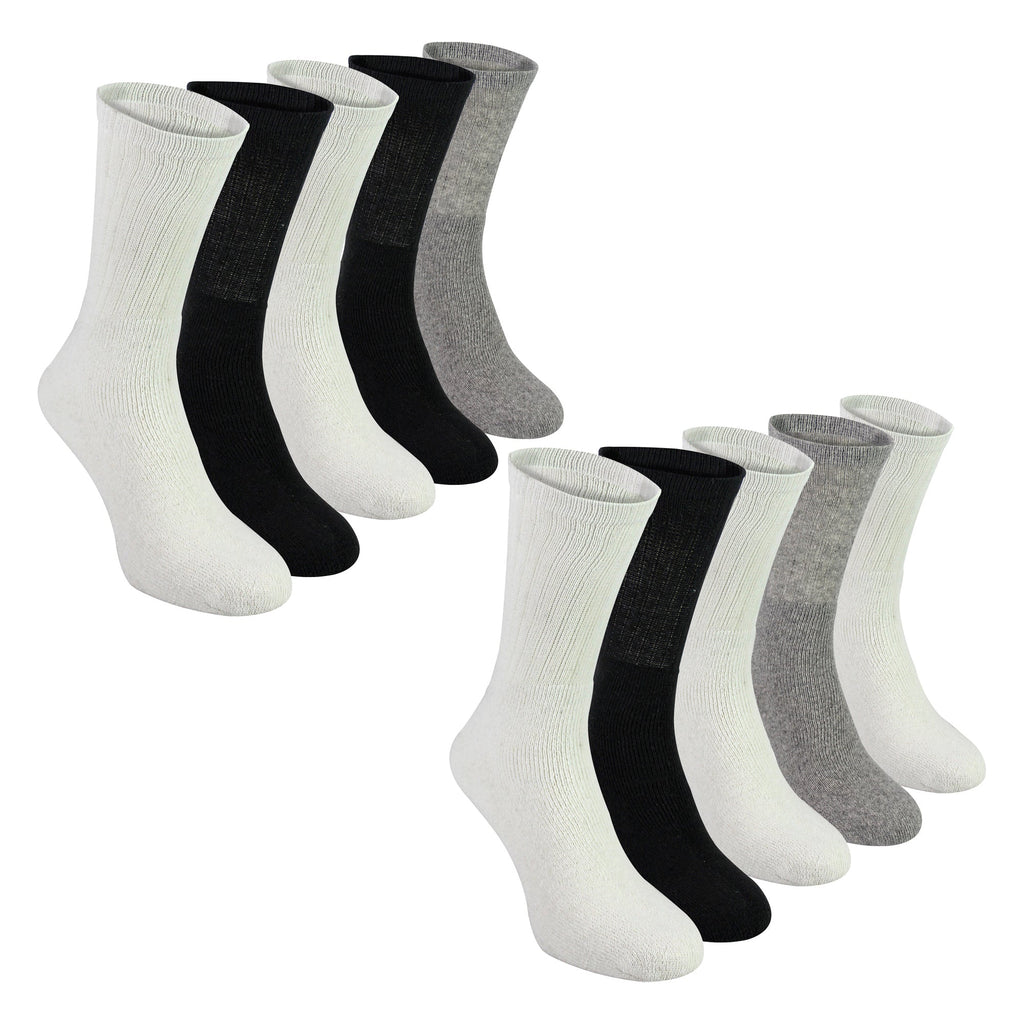 Mens 10 Pack Multipack Sport Socks | Breathable Cotton Running Socks