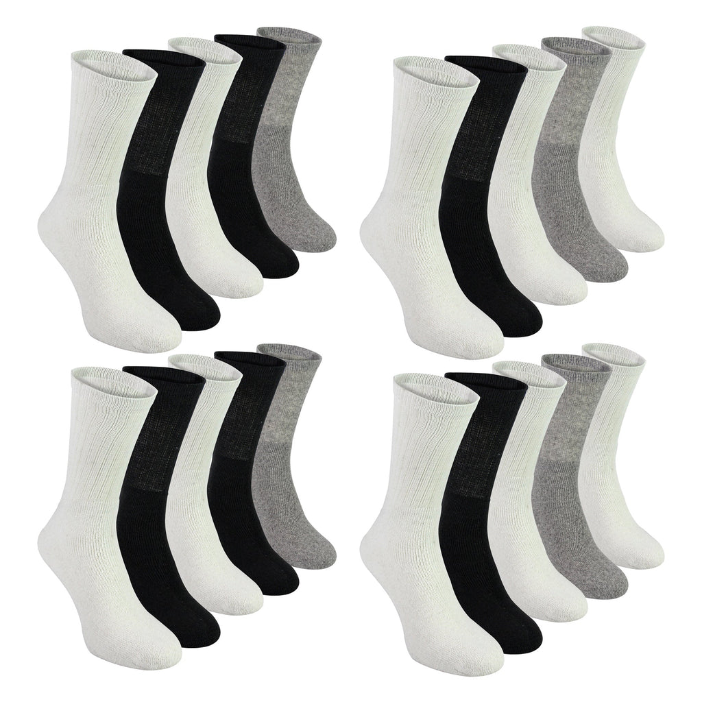 Mens 20 Pack Multipack Sport Socks | Breathable Cotton Running Socks
